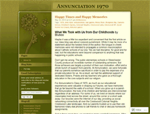 Tablet Screenshot of annunciation1970.wordpress.com