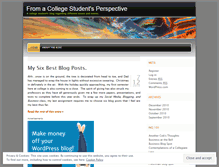 Tablet Screenshot of fromacollegestudentperspective.wordpress.com