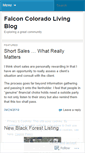 Mobile Screenshot of falconcoloradoliving.wordpress.com