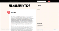 Desktop Screenshot of management123.wordpress.com