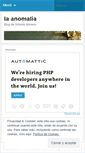 Mobile Screenshot of laanomalia.wordpress.com