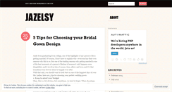 Desktop Screenshot of jazelsy.wordpress.com