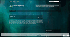 Desktop Screenshot of johnnyboysblog.wordpress.com