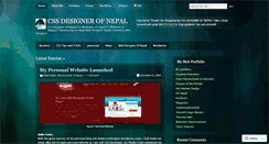 Desktop Screenshot of cssdesigner.wordpress.com