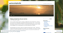 Desktop Screenshot of partnershipforlife.wordpress.com