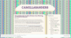 Desktop Screenshot of camillasanders.wordpress.com