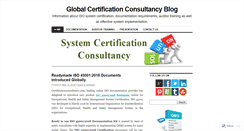 Desktop Screenshot of certificationconsultancy.wordpress.com