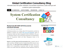 Tablet Screenshot of certificationconsultancy.wordpress.com