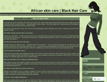 Tablet Screenshot of africanskincare.wordpress.com