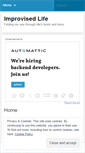 Mobile Screenshot of improvisedlife.wordpress.com