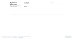 Desktop Screenshot of mystartupexperiment.wordpress.com