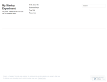Tablet Screenshot of mystartupexperiment.wordpress.com