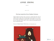 Tablet Screenshot of anniezhong.wordpress.com