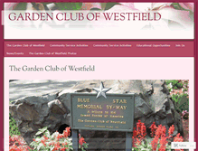 Tablet Screenshot of gardenclubofwestfield.wordpress.com