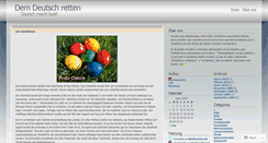 Desktop Screenshot of demdeutschretten.wordpress.com