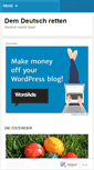 Mobile Screenshot of demdeutschretten.wordpress.com