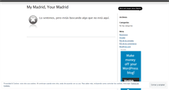 Desktop Screenshot of mymadridyourmadrid.wordpress.com