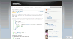 Desktop Screenshot of delphiexpert.wordpress.com
