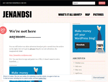 Tablet Screenshot of jenandsi.wordpress.com