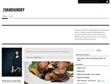 Tablet Screenshot of 29andhungry.wordpress.com