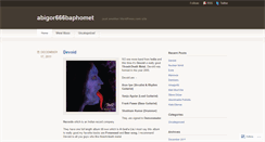 Desktop Screenshot of abigor666baphomet.wordpress.com