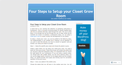 Desktop Screenshot of closetgrowroom.wordpress.com