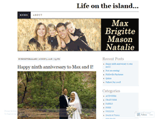 Tablet Screenshot of lifeontheisland.wordpress.com