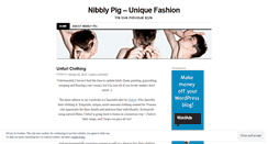 Desktop Screenshot of nibblypig.wordpress.com