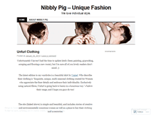 Tablet Screenshot of nibblypig.wordpress.com