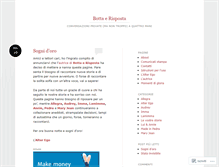 Tablet Screenshot of bottaerisposta.wordpress.com