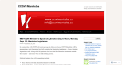 Desktop Screenshot of ccsvimanitoba.wordpress.com