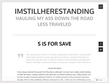 Tablet Screenshot of imstillherestanding.wordpress.com