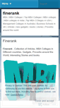 Mobile Screenshot of finerank.wordpress.com