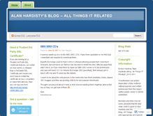 Tablet Screenshot of alanhardisty.wordpress.com