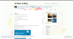 Desktop Screenshot of iwearbaby.wordpress.com