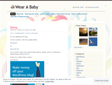 Tablet Screenshot of iwearbaby.wordpress.com