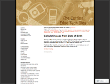 Tablet Screenshot of cuttingedgetech.wordpress.com