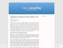 Tablet Screenshot of lsfconsulting.wordpress.com