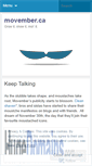 Mobile Screenshot of movember.wordpress.com
