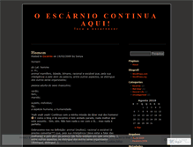 Tablet Screenshot of oescarnionaoacabou.wordpress.com