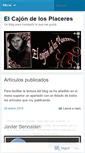 Mobile Screenshot of elcajondelosplaceres.wordpress.com