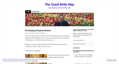 Desktop Screenshot of greatwriteway.wordpress.com