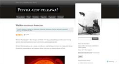 Desktop Screenshot of ciekawafizyka.wordpress.com