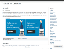 Tablet Screenshot of fanfareforlibrarians.wordpress.com