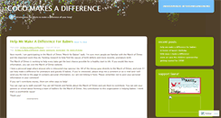 Desktop Screenshot of cocomakesadifference.wordpress.com