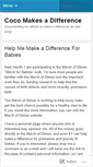 Mobile Screenshot of cocomakesadifference.wordpress.com