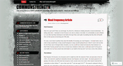 Desktop Screenshot of commonstrength.wordpress.com