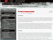 Tablet Screenshot of commonstrength.wordpress.com