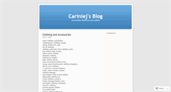 Desktop Screenshot of cariniej.wordpress.com