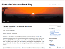 Tablet Screenshot of clubhousebookblog.wordpress.com